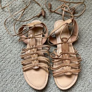 Tie up sandals